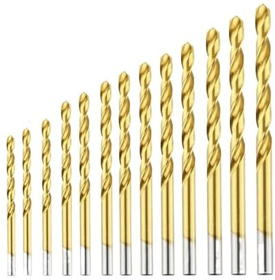 Broca helicoidal de acero de alta velocidad de cobalto, 13/15/19 Uds., perforación de titanio, juego de herramientas de acero inoxidable 6542, taladro de Metal de acero inoxidable(19 pcs Cobalt)