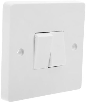 DINHEAROM 13a Interruttore Doppio Con Retroilluminazione Led Pannello Interruttore Elegante e Minimalista Per Uso Domestico e Commerciale Costruzione Durevole Facile Da Installare e