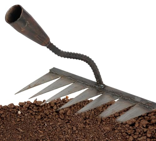 Rastrillo de hierro, Rastrillo de hierro pesado | PARE PAVERNE PAVE DE RAKE DANSCIRAGE - Hoes de jardín robustas, malas hierbas manuales, hojas de patio garra, artefacto desarraigamiento para granja