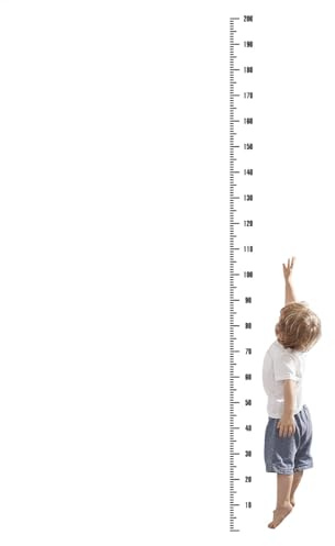 Höhenmess-Aufkleber – Wandtattoo-Lineal, Wachstumstabelle für Kinder, tragbarer Höhen-Tracker, Schlafzimmer-Wanddekoration, selbstklebender Messstreifen, Kinderzimmer, Wachstumsindikator