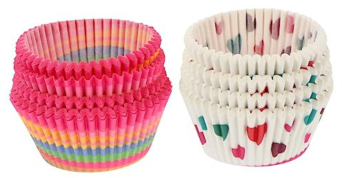 CHICAMPERA Molde De Papel Para Cupcakes Capacillos Para Hornear Tazas De Papel De Horno 400 Pcs/set