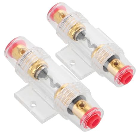 SOIMISS 2pezzi Portafusibili Per Audio Auto Scatola Fusibili Stereo Connettore Fusibile Audio Auto Alloggiamento Fusibile Portafusibili Protezione
