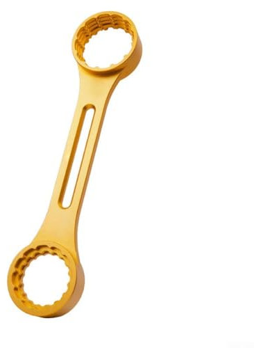 10In1 Bottom Bracket Wrench, for FSA-386,for 44MM,for Dub 24T, Aluminium Alloy Bicycle Bottom Bracket Tool (260x55x23mm) (Golden)