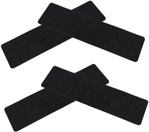 HOMSFOU 4pièces Tapis Antidérapants Pour Escaliers Bois Lot De Tapis Doux Réutilisables Protections Sécurisées Pour Marches Intérieures Confortable Et Facile à Nettoyer