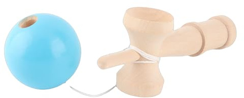 Aoaoy Hölzernes Kendama-Spielzeug, Hochwertiges Tragbares Hand-Augen-Koordinationsspiel aus Buchenholz mit Schnur für Geburtstagsfeiern Zum Spielen Im Innen- und Außenbereich (Grün)