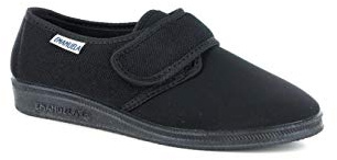 Pantofole EMANUELA DONNA - ART. 655 COLOR NERO STRAPPO E TESSUTO ELASTICIZZATO