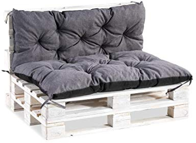 Mayaadi-Home Palettenauflage Palettenkissen Kissen Palettensofa Euro Paletten Polster MH-TMPA Dunkelgrau