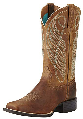 Ariat Women’s Round Up Wide Square Toe Western Boot