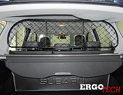 ERGOTECH Trennnetz Trenngitter kompatibel mit Subaru Forester (2012-2019) RDA65-M8, für Hunde und Gepäck. Sicher, komfortabel für Ihren Hund, garantiert!
