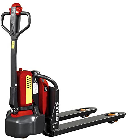 STIER Elektro-Hubwagen EZY-12, Tragkraft 1200 kg, Gabellänge 1150 mm, Multifunktionsdisplay, 3-6h Laufzeit