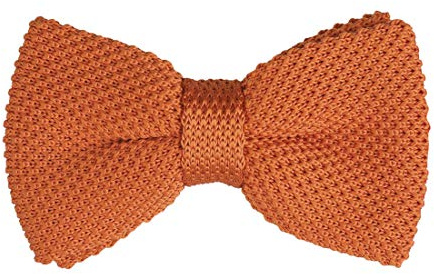 Allegra K Unisex Verstellbar Vorgebundene Strickfliege Fliegen Orange 6 x 11 cm