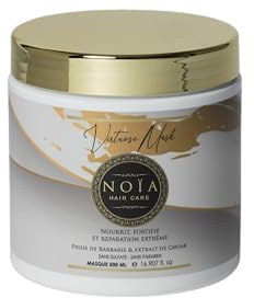 NOÏA HAIR – Masque Soin VIRTUOSE 500ml – Figue de Barbarie & Extrait de Caviar – Réparation Intense, Douceur & Brillance – Soin Professionnel Cheveux Secs & Abîmés