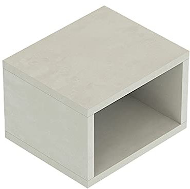 Mobile Bagno sospeso per lavabo da appoggio, L. 60/80/110 cm, Serie Master con vano a Giorno