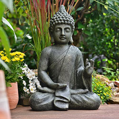 INtrenDU Buddha Scultura Carattere Statua 52cm Terrazza Giardino budda