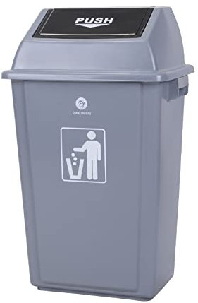 Poubelle Cuisine Poubelle imperméable avec couvercle push push Couvercle Les ordures en plastique peuvent avoir une poubelle de grande capacité peut prendre des ordures de rectangle d'extérieur, 10L /