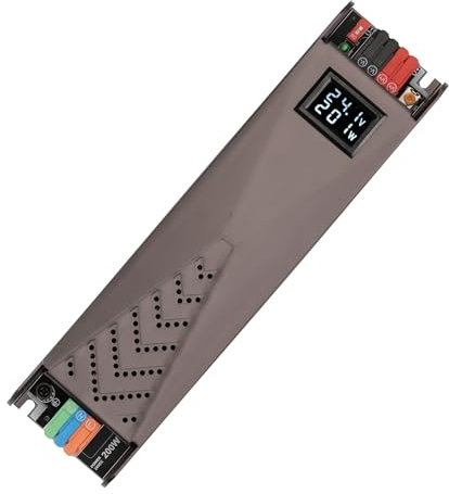 Jandei - Fuente de Alimentación Transformador 24VDC 8,3A 200W, con Pantalla. Instalación en Interior IP20, para Tira Led, Neón o Dispositivos de Bajo Voltaje