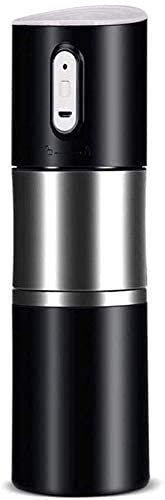 TEmkin Machine à café de voyage portable, broyeur de tasse, Machine à café rechargeable, conception d'arrêt automatique au ralenti (rouge) (noir)