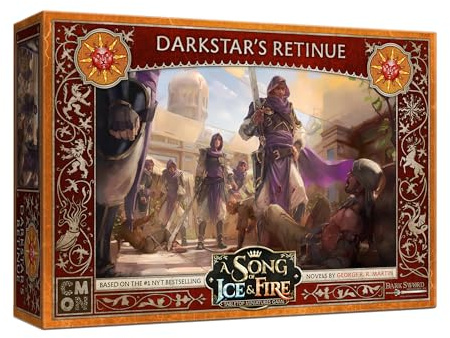 A Song of Ice and Fire Tabletop Miniatures Game Darkstar Retinue Unit Box - Lethal Warriors for Strategic Warfare, Strategiespiel für Erwachsene, ab 14 Jahren, 2+ Spieler, 45-60 Minuten Spielzeit,
