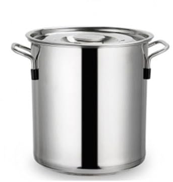 AMYSTY Suppentopf aus Edelstahl mit Deckel,großes Fassungsvermögen Dampfsuppe,für Zuhause,Küche,Ei, Vanille Restaurant, Reis (Size:40cm*40cm)