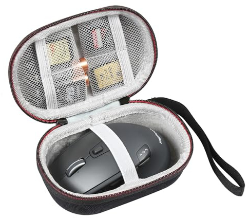 Hzycwgone Carrying Case Storage Bag for Logitech Wireless Mouse, Black | Travel Cover Protective Pouch for M510/M330/M720/Signature M650 L/G305/G304/MX Anywhere 3/G Pro/G PRO X/G703 & Accessories