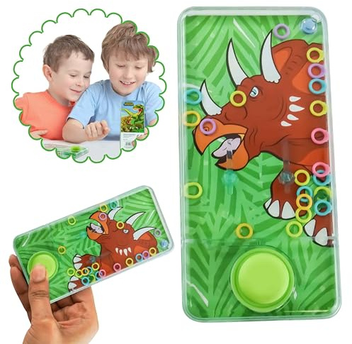 SRV Hub Triceratops-Dinosaurier-Handy-Wasserspiele 14 cm, Meereswasser-Wurfring-Spiel, Aqua-Spielzeug für Jungen, Mitbringsel, lustiges Wasserring-Spiel, Strumpffüller