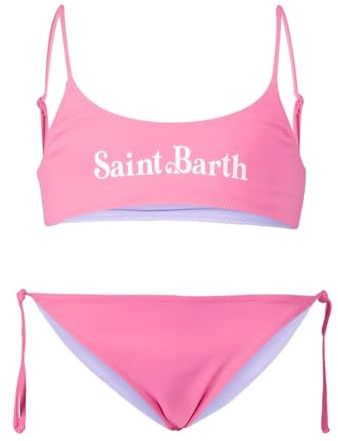 Saint Barth MC2 Costume Bikini 2 Pezzi Fucsia e Lilla Reversibile (IT, età, 12 Anni, Regular, Bambina, Fucsia)