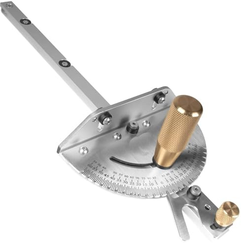 JCFANTS Premium Miter Gauge, 27 Angle Stops for Table Saws, Router Tables, Band Saw and Woodworking Tools (Sliver)