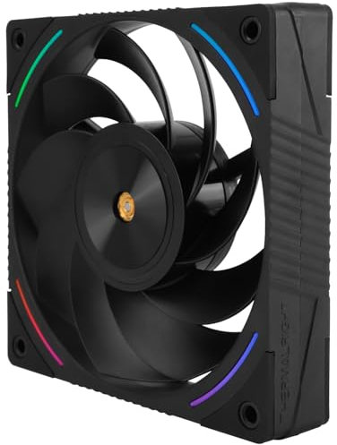 Thermalright TL-K12R Ventilador de CPU de 120 mm, conector PWM de 4 pines, ventilador de ordenador con velocidad de 2150 rpm, ventilador de salida inversa de escritorio (TL-K12R)