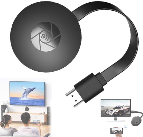 Shengruis Dispositivi di Streaming per TV, TV Box, Cast View, Dispositivo di Casting per TV, Adattatore Display Wireless 1080p, proiettore Schermo Wireless (1 PCS)