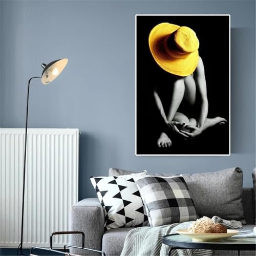 ZHAOLIN Abstrakter Leinwanddruck, Gemälde, nackte Frauen, die sich zusammenrollen, Wandkunst, Poster und Drucke für Schlafzimmer, Dekoration, Bilder, Cuadros, 40 x 60 cm, rahmenlos