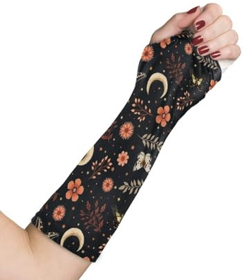 Rnyleeg Arm Cast Cover for Shower Reusable Arm Plaster Cover for Women Floral Butterfly Moon Print Cast Cover Arm Sports Keep the Cast Clean
