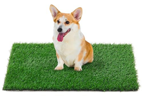 PICK FOR LIFE Puppy Potty Pad Grass Mat, Artificial Turf Pet Grass Mat, Green, 46 x 71 cm