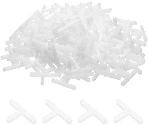 sourcing map 100pcs Tile Spacers 3mm Hard Plastic t Type Tiles Leveler Spacer Installation Ceramic Spacing Clips for Wall Floor