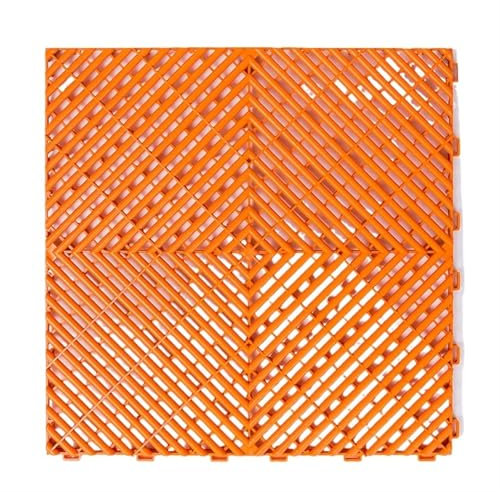 VFIDPSU Vented modular interlocking Plastic Garage Floor Tiles Interlocking PVC Garage Floor Plastic Flooring Mats For Car Wash/Car Show/Workshop(Color-A9)
