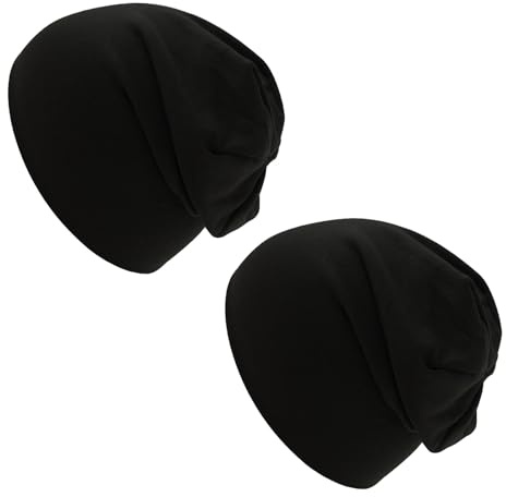 Mayoii 3er-Pack Beanie Jungen – Dünne Mütze Kinder, Doppellagige (DE/NL/SE/PL, Alphanumerisch, Einheitsgröße, Schwarz*2)