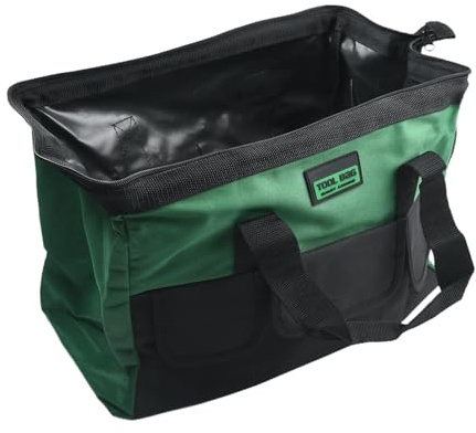 Sac à outils multifonction en tissu Oxford imperméable pour électricien avec design anti-chute pour le rangement des outils et l'organisation des douilles de clé (33 cm)