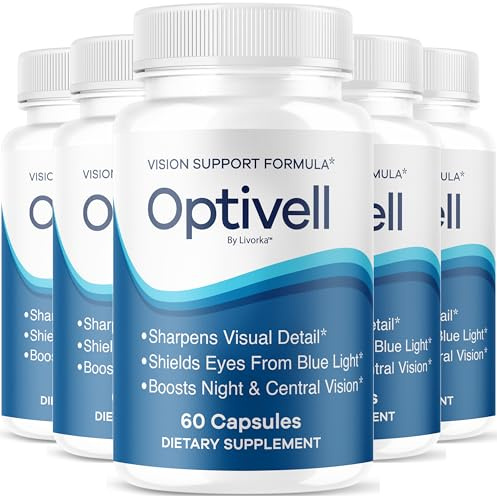 (5 Pack) Optivell Eye Capsules - Official Optivell Advanced Premium Vision Support Pills - Maximum Strength, Natural Vitamins for Overall Health & Wellness Reviews, 300 Capsules for 5 Months