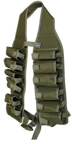 ifundom Ceinture Porte-bière Banane Porte-gobelet Ajustable en Toile Résistante Verte, 12 Emplacements pour Canettes, Accessoire Camping Extérieur pour Randonnée et Festivals