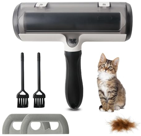 Fusselrolle Tierhaarentferner Mit T Design Fusselbürste Komplettset Ohne Kleber Für Katzenhaare Hundehaare Sofa Bett Teppich Polyesterfaser ABS