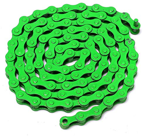 Inovey 1/2 x 1 / 8inch 94 Links Single Speed Bunte Kette Fixed Gear MTB BMX Fahrrad Fahrrad Sport Road - Grün