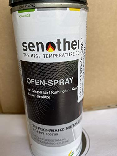 Sprühdose Ofenlack Senotherm tiefschwarz - metallic AdoroSol Vertriebs GmbH