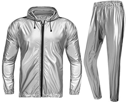 REEDBEEK Professional Full-Zip Sauna Suit Weight Loss Sweat Suit Boxing MMA Training Gym Jacket Pant Workout Suits for Men Women