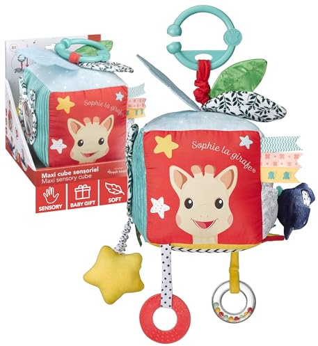 Sophie la Girafe Maxi Cube Sensoriel 9 Activités Bébé Dès la Naissance