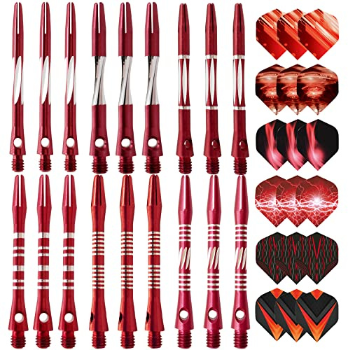 JpGdn 36 st/set röda dartpilar axlar med flygningar