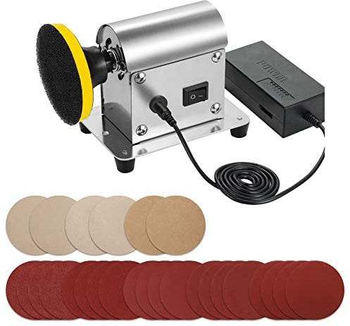 Winartton Electric Resin Polishing Machine, Resin Sanding & Polishing Kit, 26pc Sandpaper Set, 24V Corded Electric, Model R-013E