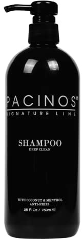 Pacinos Shampoo für Männer 750ml | Tiefen Reinigung | Friseur Herren | Friseurbedarf | Verringert Haarausfall | Barbershop | Für Alle Haartypen | Anti-Frizz | Kokosnuss & Menthol