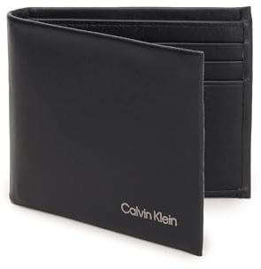 Calvin Klein Herren Portemonnaie Concise Bifold Klein, Schwarz (Ck Black), Onesize