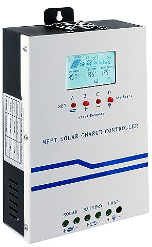 Y&H MPPT 60A Solar Ladegerät Controller 12V 24V 36V 48V Auto Battery Charger Solar Panel Regulator Max PV Input 160VDC w/LCD Display Arbeit mit AGM, Gel, Flooded und Lithium