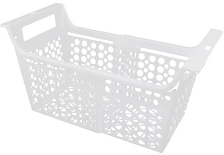 Chest Freezer Organizer Bins, Expandable Deep Freezer Organizer Bins Wire Baskets Storage Rack with Handle, PP Adjustable Stackable Freezer Organization for Pantry Kitchen (L