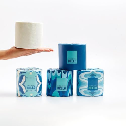 Sedere Bello – Carta Igienica in Bamboo, Confezione da 24 Rotoli | 3 Veli, No Plastica, Ecologica, Super Morbida, Resistente e Sostenibile